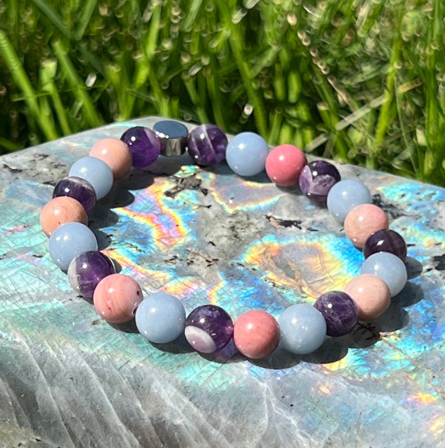 Trust Yourself - Rhodonite, Dream Amethyst and Angellite