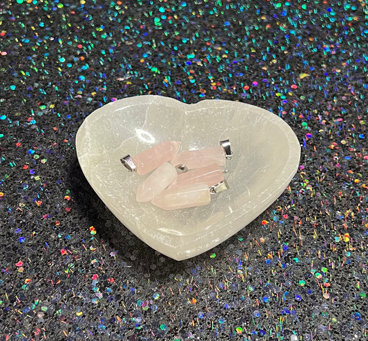 Rose Quartz Point Charm
