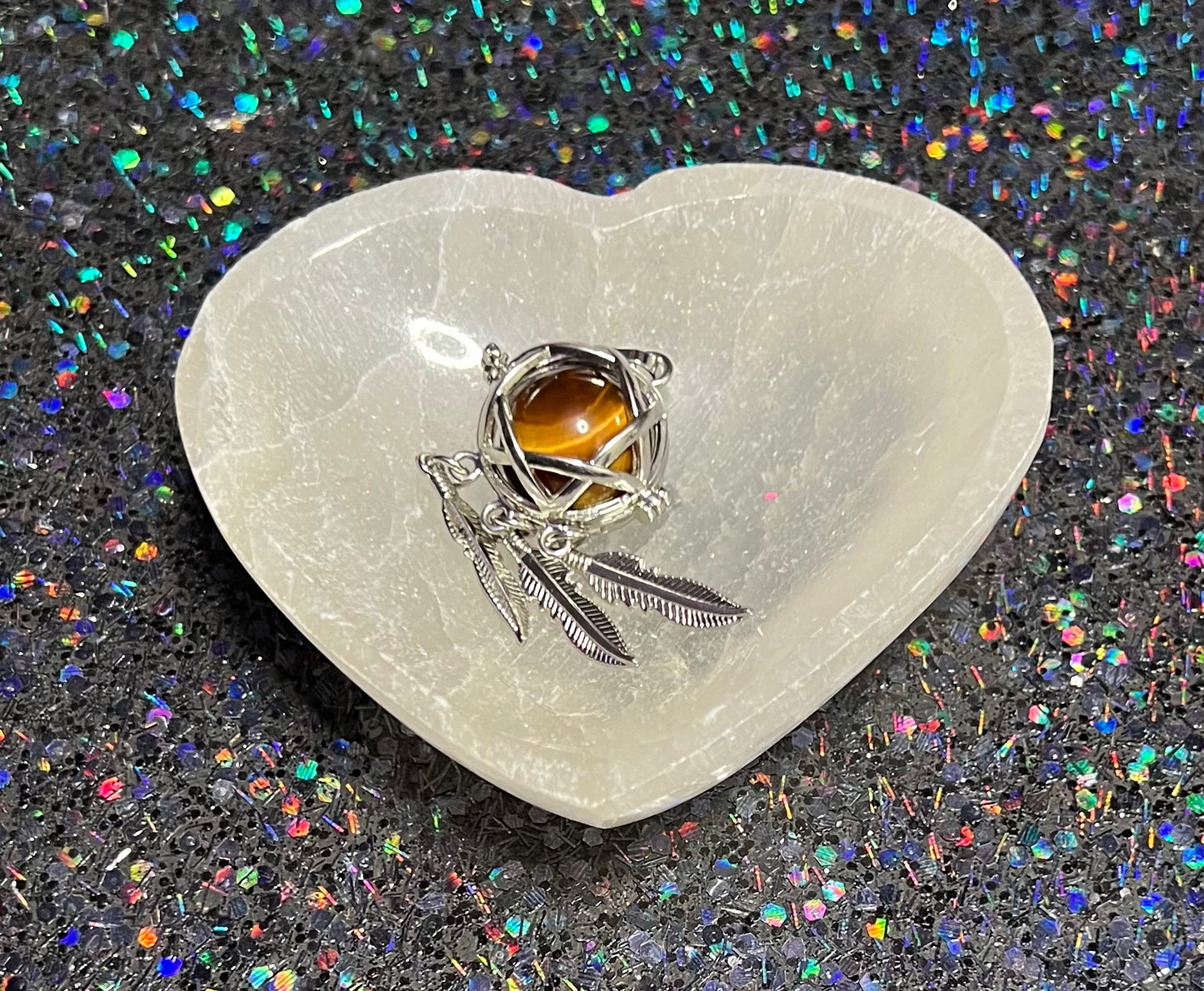 Open Dreamcatcher Cage Necklace